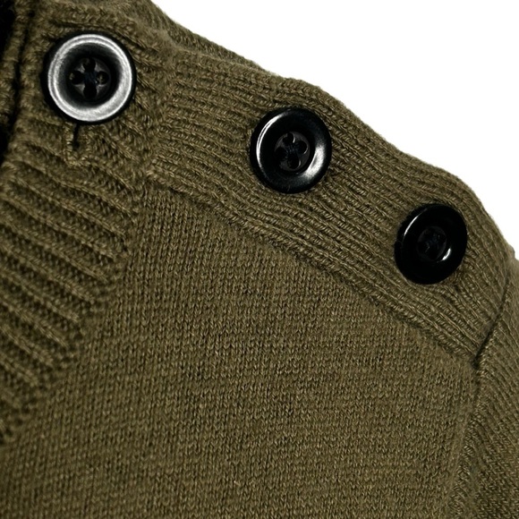 Talbots Olive Green Rainy Day Rain Boots Themed Pullover Knit Sweater Sz M - Picture 11 of 14